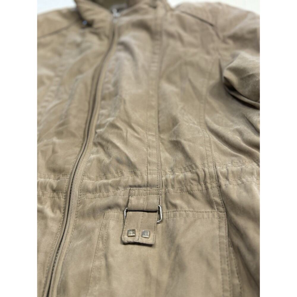 Croft & Barrow Mens Sz L Vintage Thick Lined Suede Feel Coat Jacket No Hood - Picture 2 of 4
